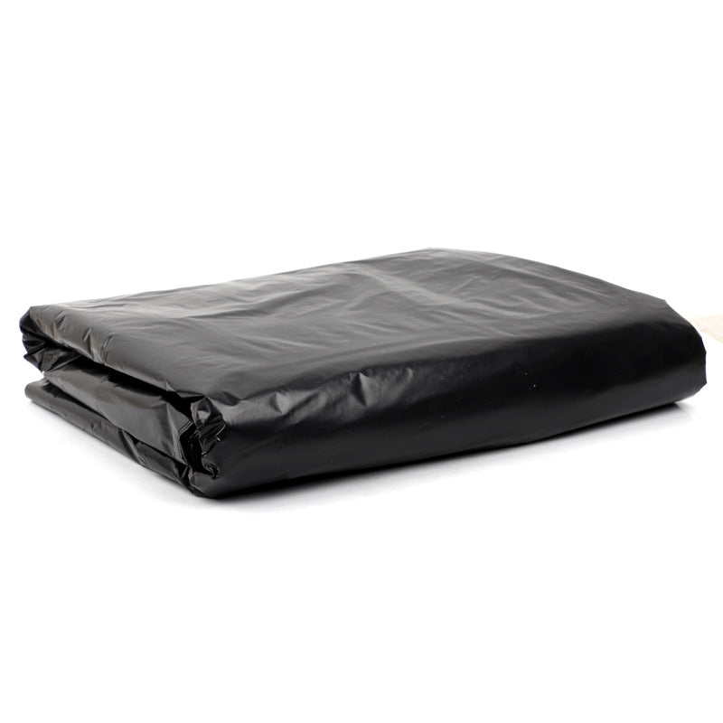 Disposable Black Flat Mouth Garbage Bag Hotel Property Thickened Large Household Commercial Portable Plastic Bag Wholesale