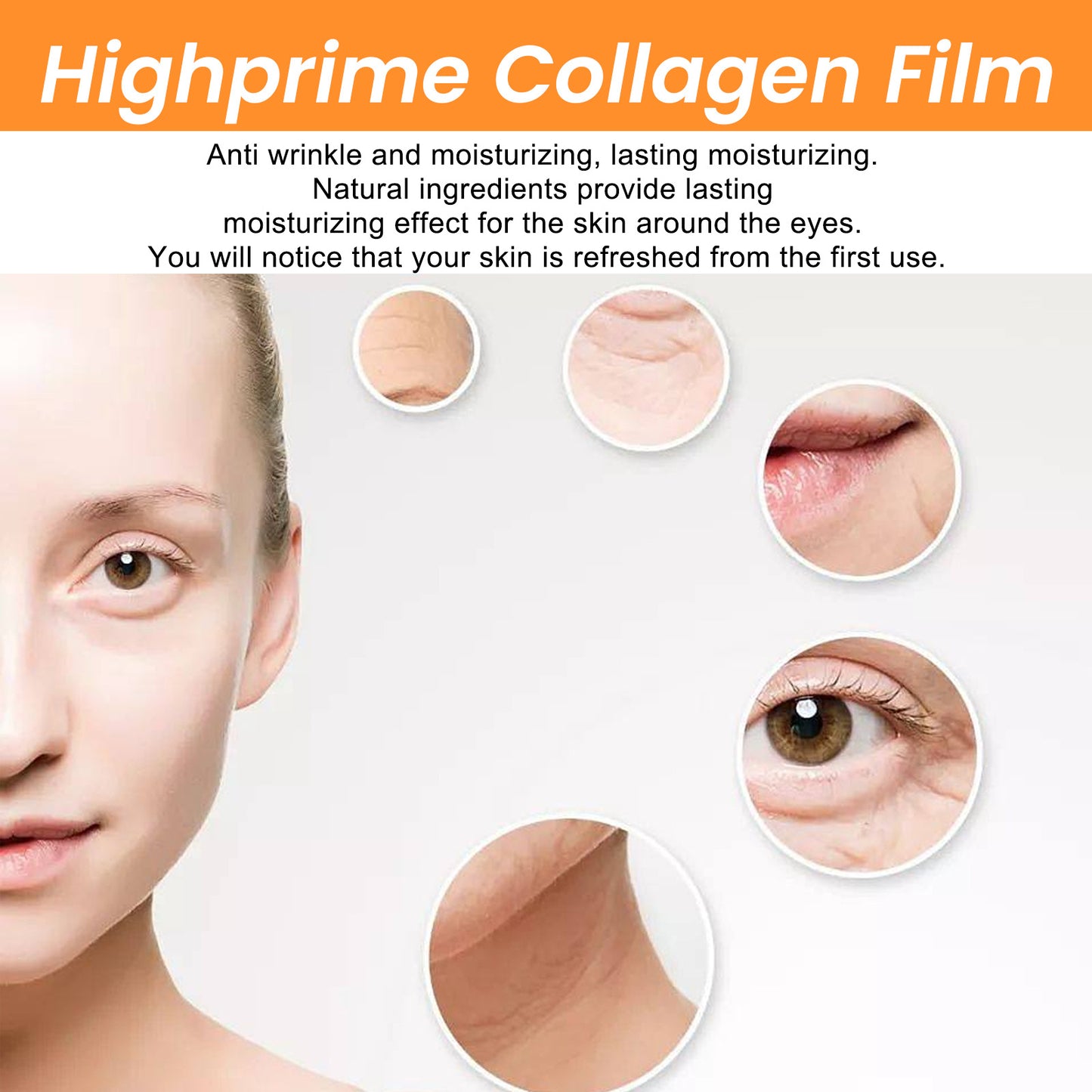 Collagen Water Soluble Mask Fades Fine Lines Eye Bags Dark Circles Moisturizing Firming Lifting Eye Patch