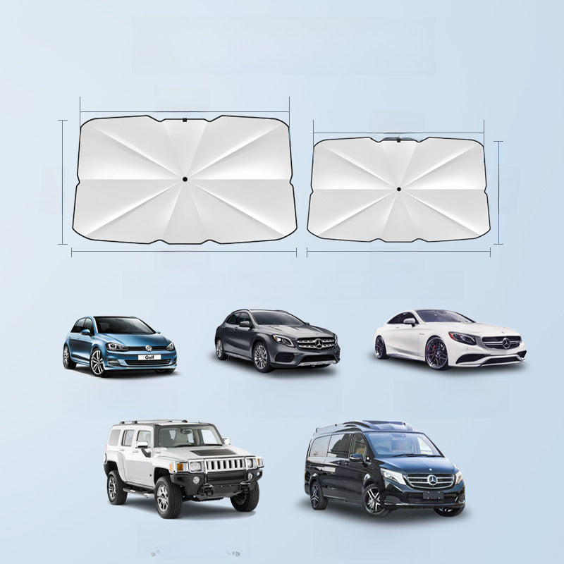 Car Retractable Sunshade Supplies Car Sun Protection Thermal Insulation Sunshade Sunshade Front Windshield Sunshade Umbrella