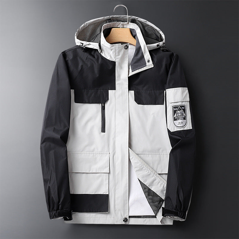 New Outdoor Windproof And Rainproof Thin Section Inner Warm And Breathable Jacket Men's Mountaineering Clothing Cycling Clothing Overalls Men