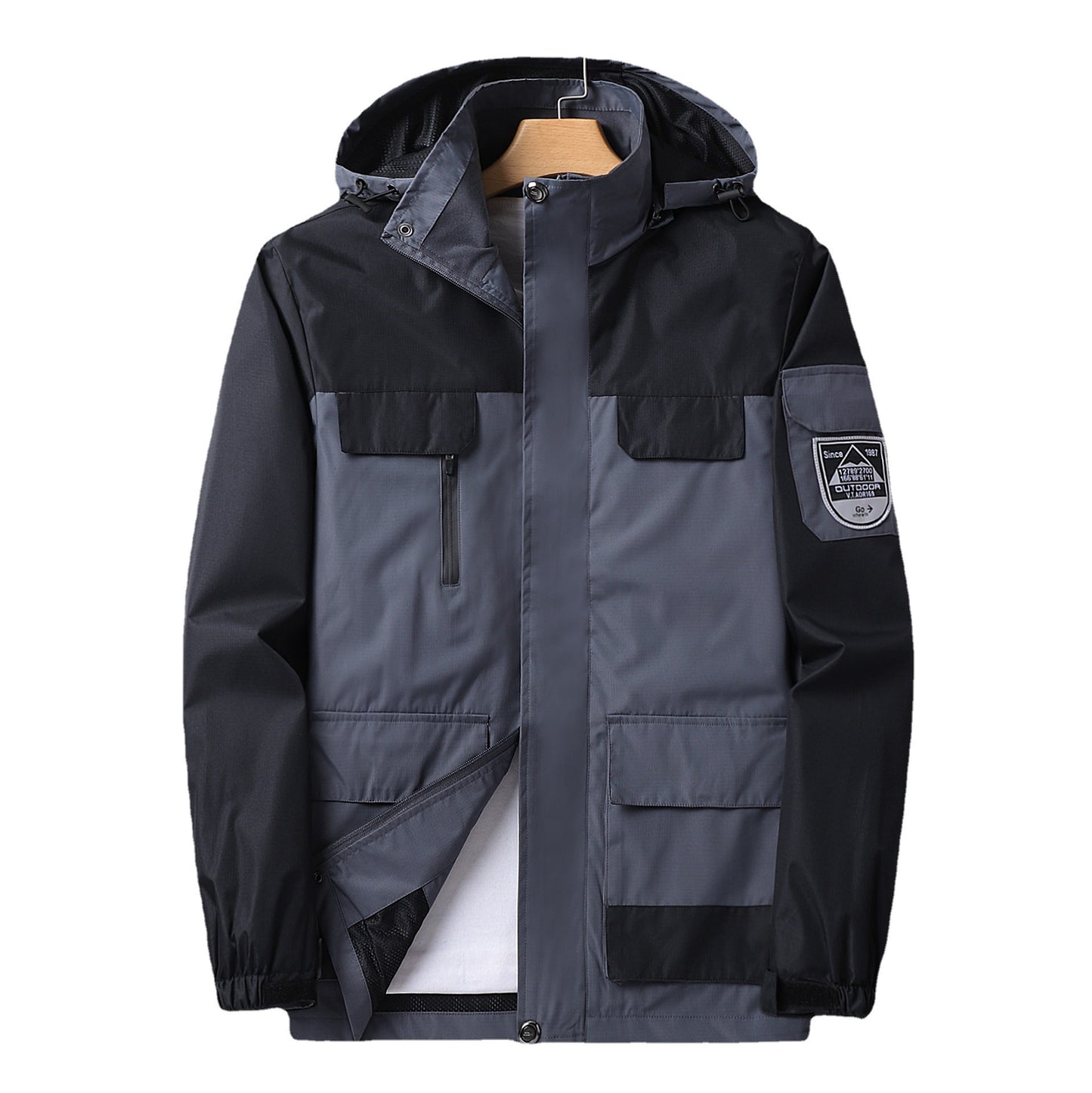New Outdoor Windproof And Rainproof Thin Section Inner Warm And Breathable Jacket Men's Mountaineering Clothing Cycling Clothing Overalls Men