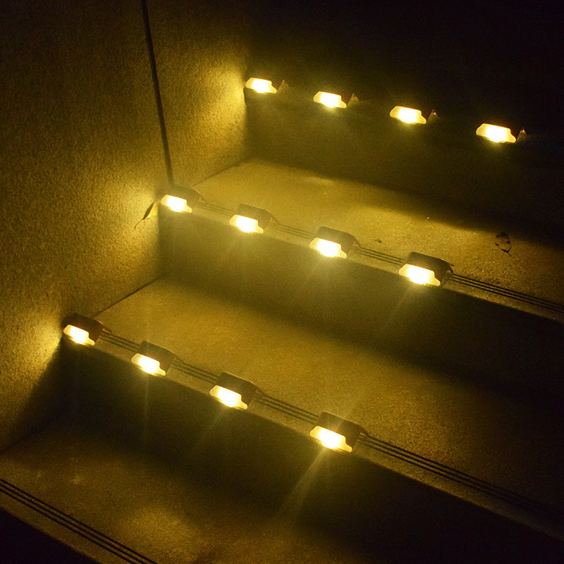 Solar Step Lights Outdoor Fence Lights Fence Lights Waterproof Stairs Lights Courtyard Railings Lights Solar Step Lights