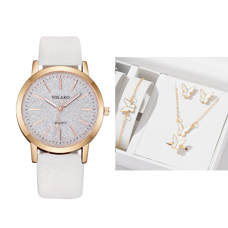 Fashion Plaid Pattern Women's Decorative Watch Foreign Trade New Simple Digital Scale Quartz Watch For Women