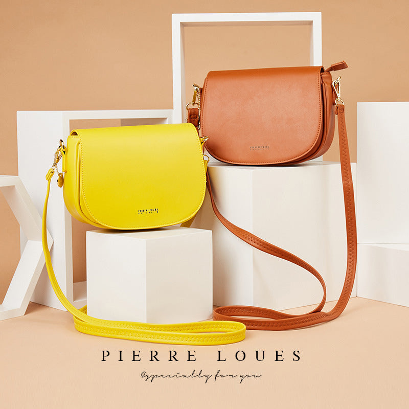 Spring Shoulder Messenger Bag Fashionable Simple Niche Design PU Korean Style Underarm Bag Women's Messenger Bag