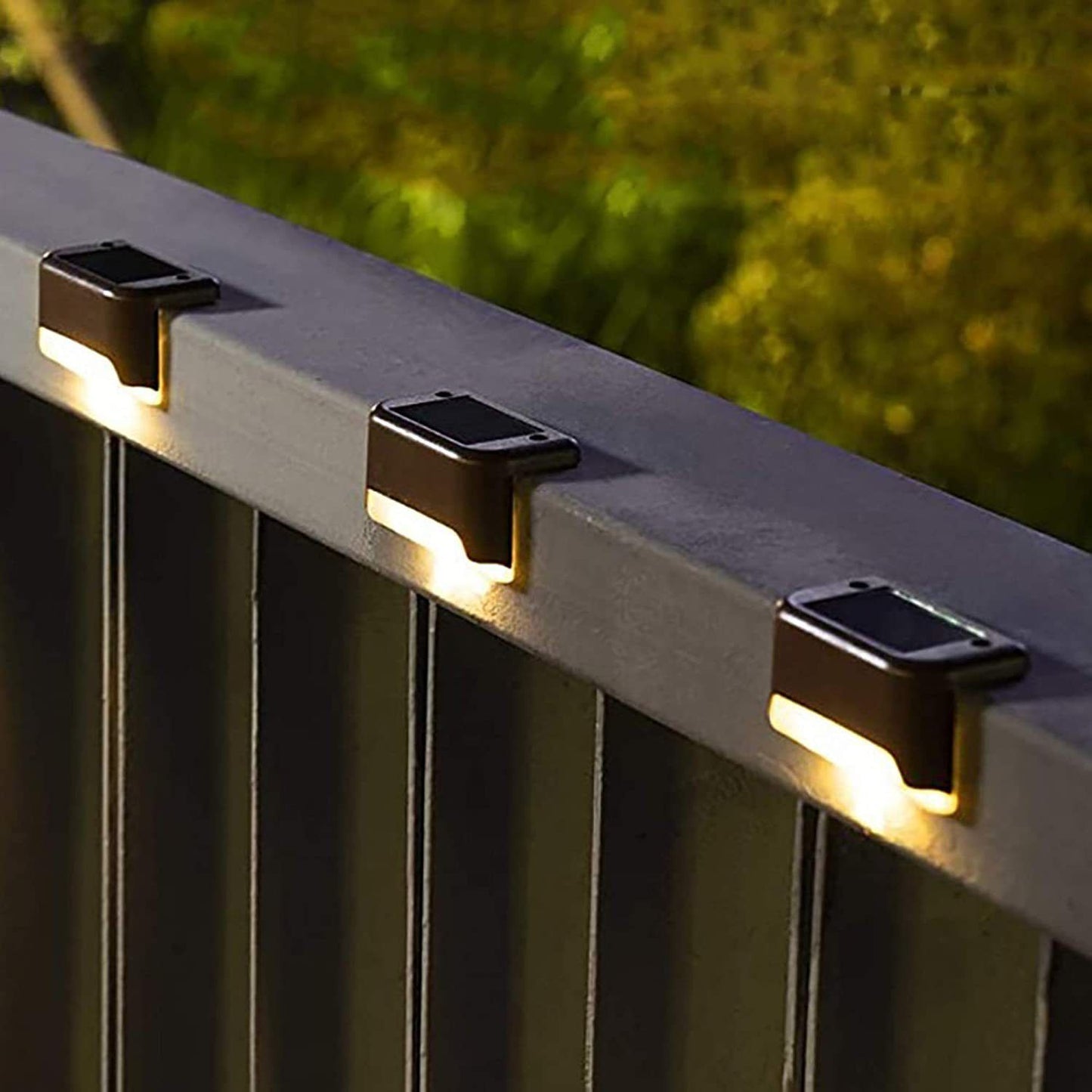 Solar Step Lights Outdoor Fence Lights Fence Lights Waterproof Stairs Lights Courtyard Railings Lights Solar Step Lights