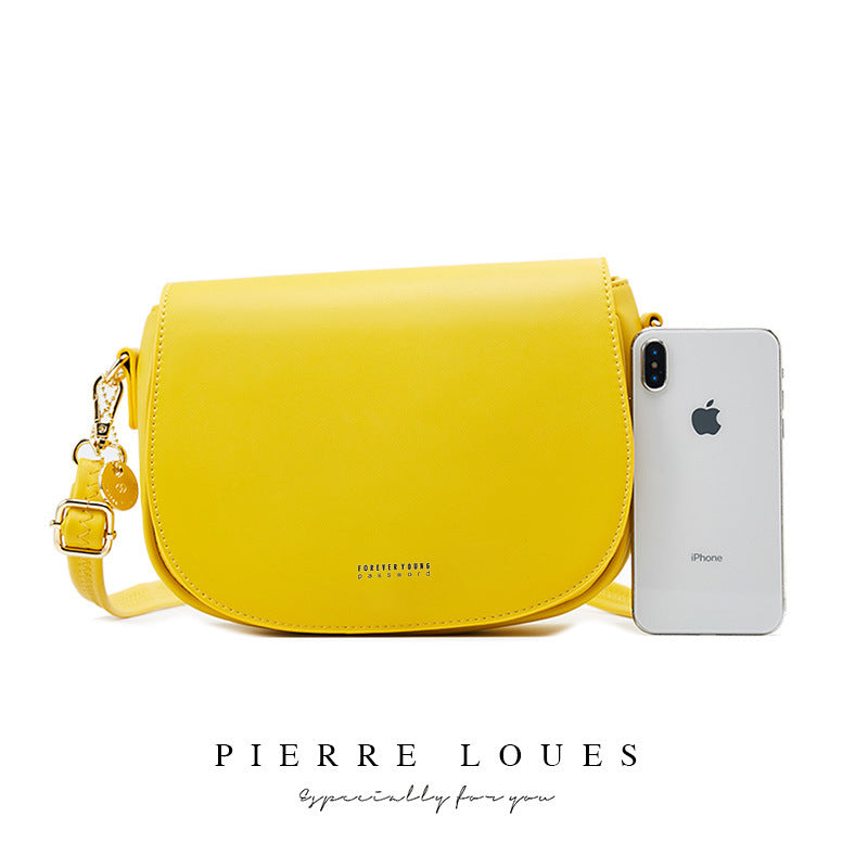 Spring Shoulder Messenger Bag Fashionable Simple Niche Design PU Korean Style Underarm Bag Women's Messenger Bag