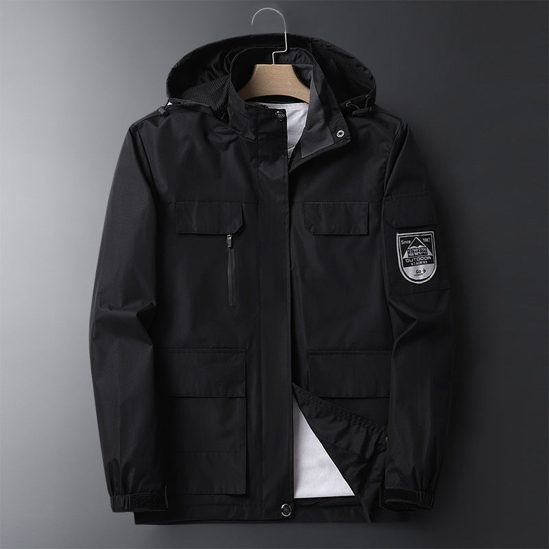 New Outdoor Windproof And Rainproof Thin Section Inner Warm And Breathable Jacket Men's Mountaineering Clothing Cycling Clothing Overalls Men