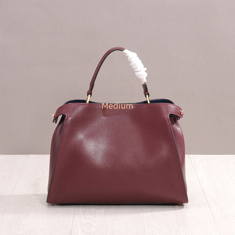 New Bag Genuine Leather Women's Bag Swivel Buckle Large Kitten Bag Cowhide Women's Crossbody Bag Portable Shoulder Bag