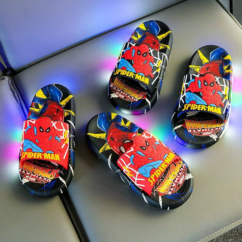 Summer Hot Children's Luminous Slippers Non-slip Wear-resistant Cartoon Cool Cute Indoor And Outdoor Wear-wearing Baby Flip-flops For Women