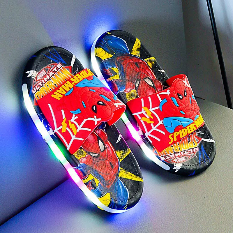 Summer Hot Children's Luminous Slippers Non-slip Wear-resistant Cartoon Cool Cute Indoor And Outdoor Wear-wearing Baby Flip-flops For Women