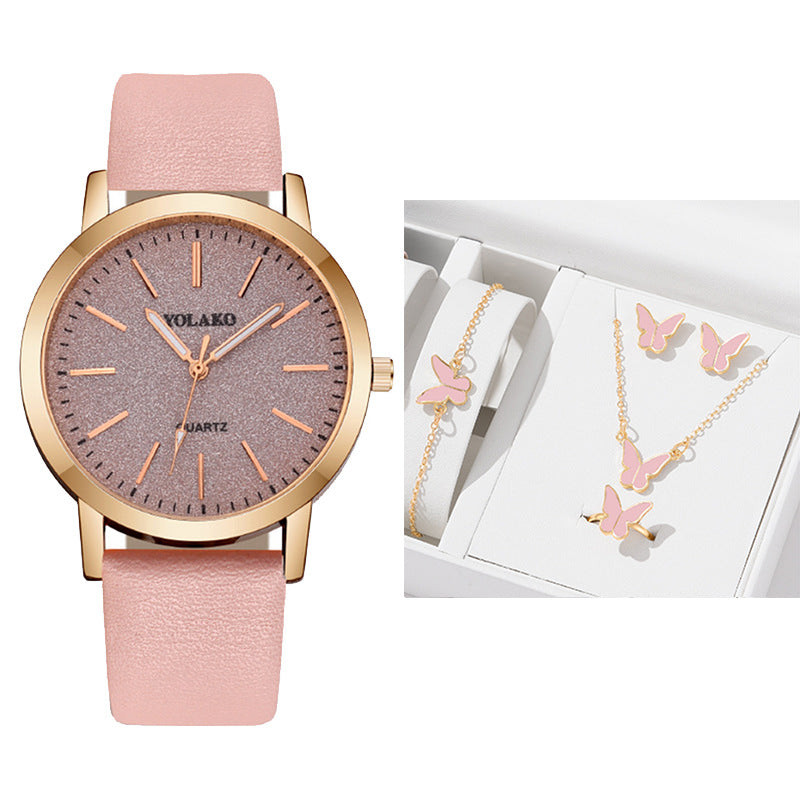 Fashion Plaid Pattern Women's Decorative Watch Foreign Trade New Simple Digital Scale Quartz Watch For Women