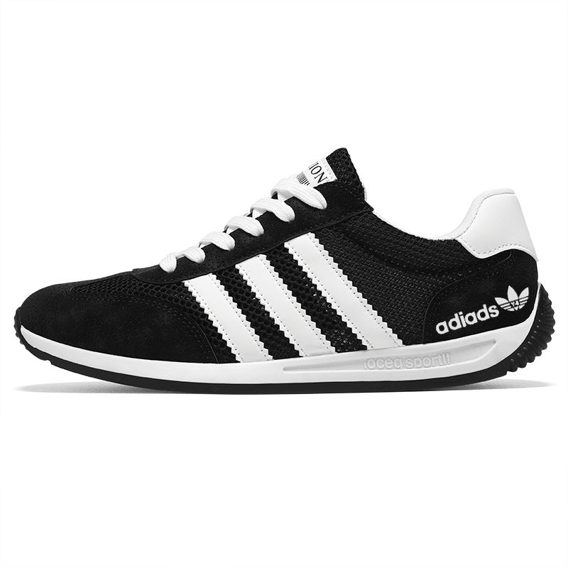Men's Summer Hollow Breathable Anti-Odor Mesh Sports And Leisure Mesh Shoes For Work And Work Soft-Soled White Sneakers Trendy Shoes