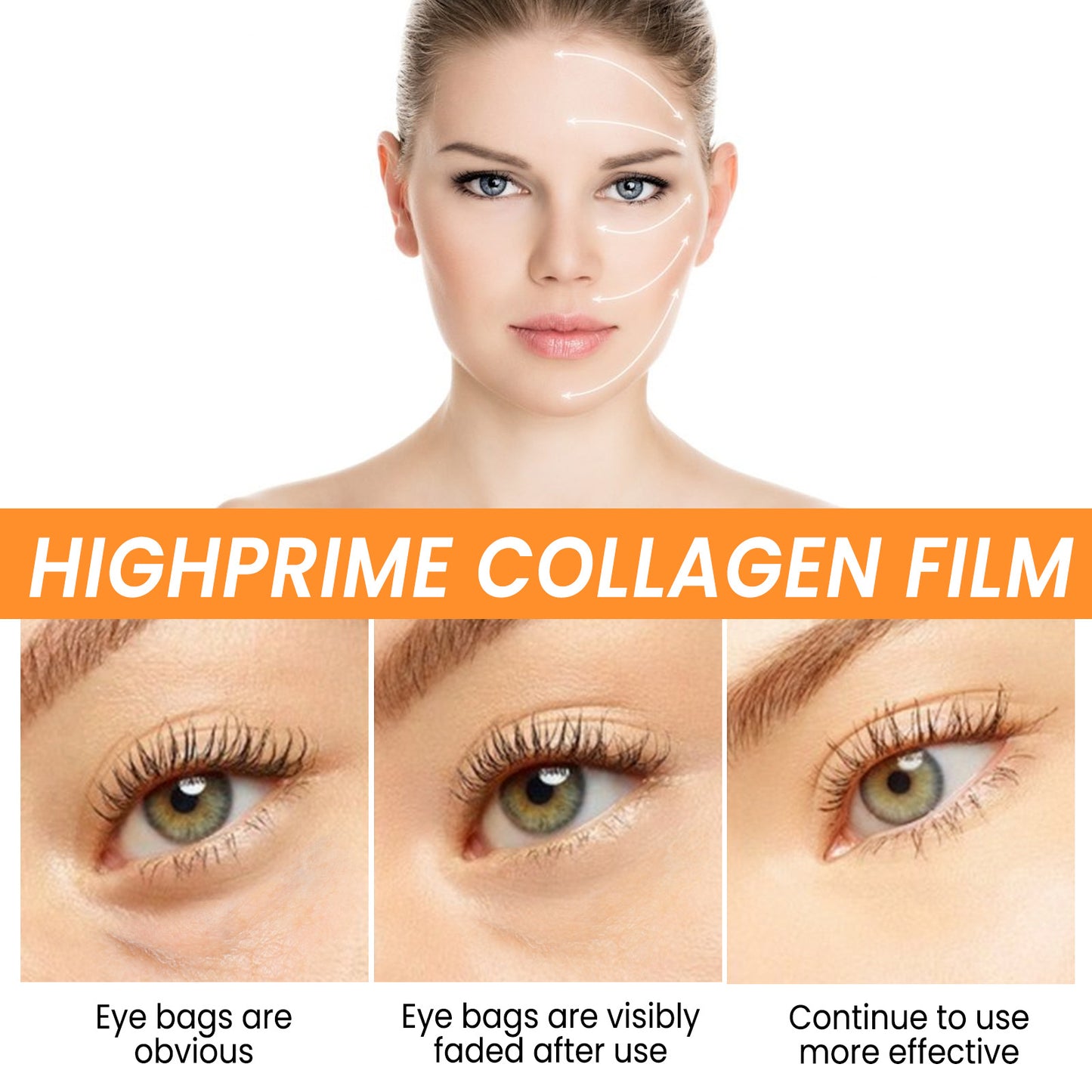 Collagen Water Soluble Mask Fades Fine Lines Eye Bags Dark Circles Moisturizing Firming Lifting Eye Patch
