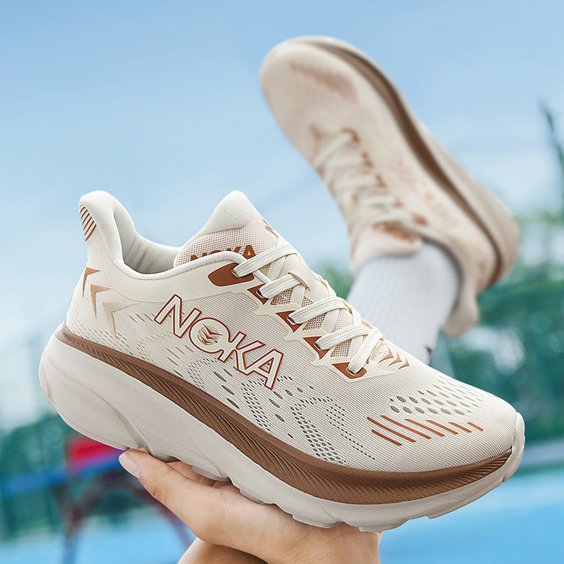 Men's Thick-soled Running Shoes Breathable Mesh Sports Shoes