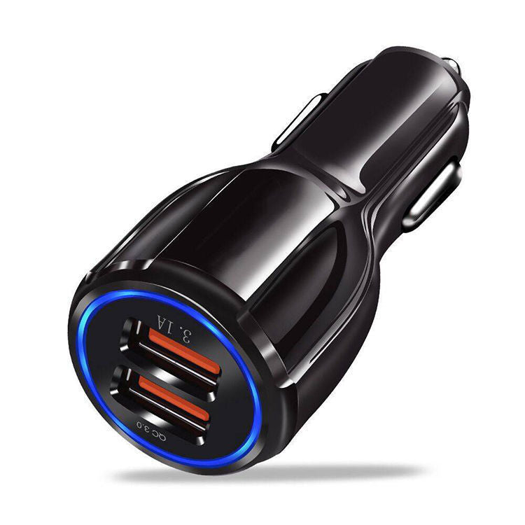 Bowling 6A Full Protocol Fast Charging Car Charger Cigarette Lighter QC3.0 Halo Dual Usb Car Charger Car Charger
