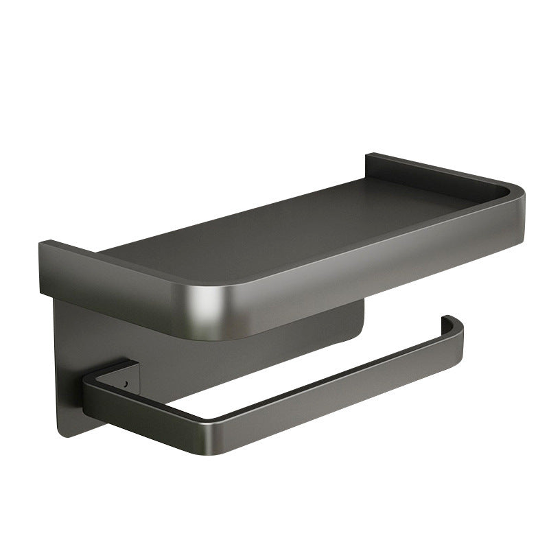 Toilet Punch-free Tissue Holder Bathroom Roll Paper Storage Rack Space Aluminum Tissue Box Toilet Paper Holder Toilet Paper Holder