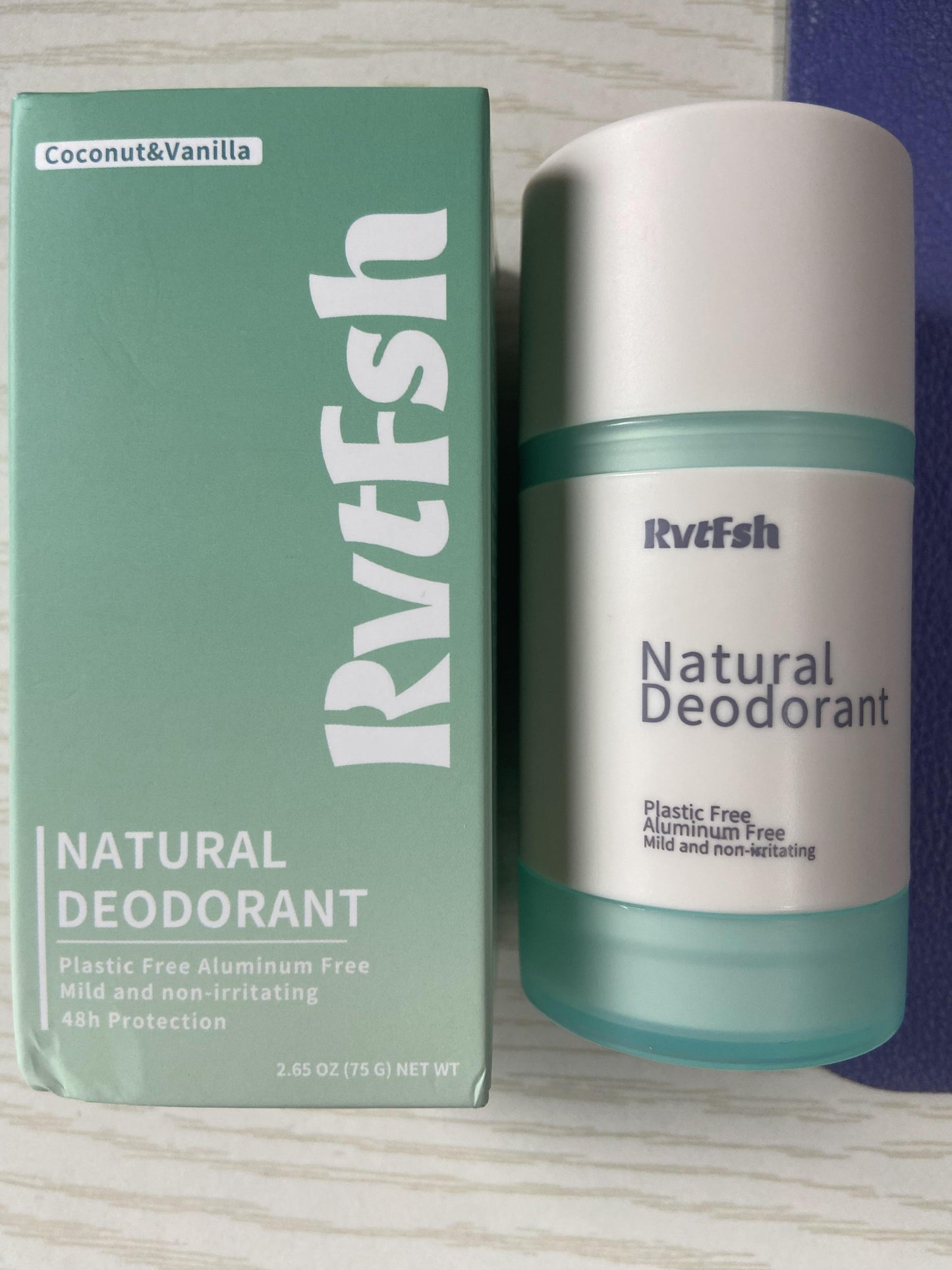 2PCS RVTFSH Deodorant | ExtraStrength Natural Deodorant For Women& Men | Aluminum Free Coconut & Vanilla And Lavender & Rose 2.65 0z. Body Care Cosmetic Deodorant