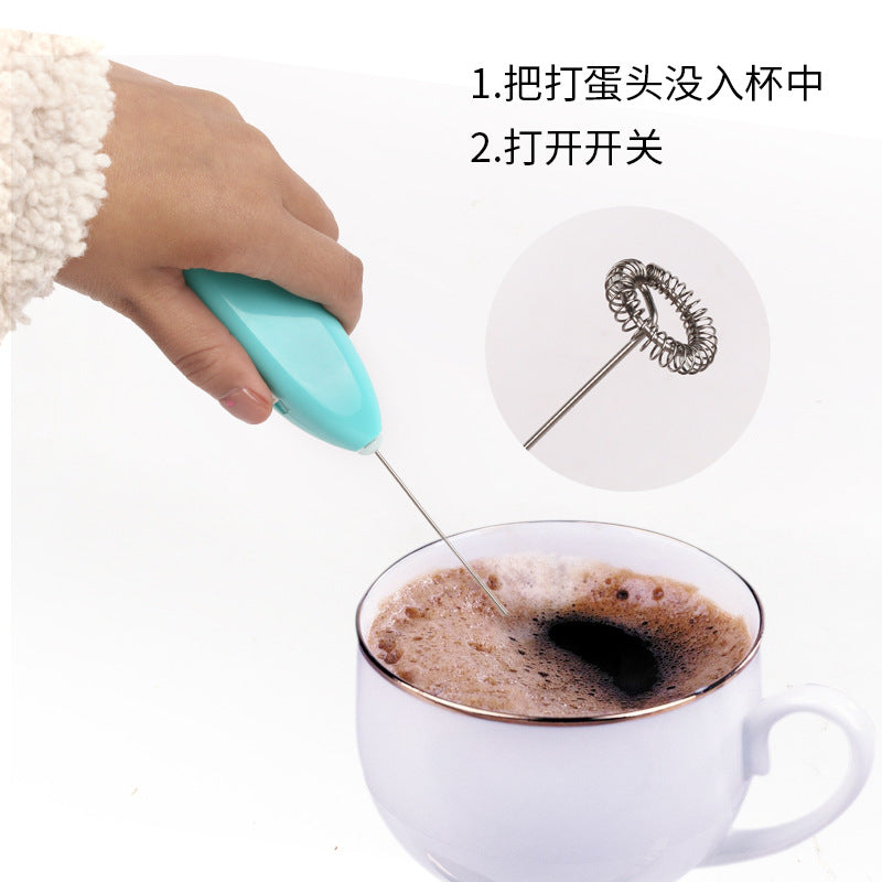 Electric Coffee Stirrer Milk Frother Handheld Egg Whisk Milk Frother