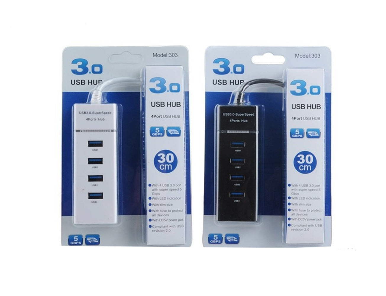 USB3.0 Splitter With Light Bar Laptop 4 Hub Hub 1 Drag 4hub3.0 Docking Station