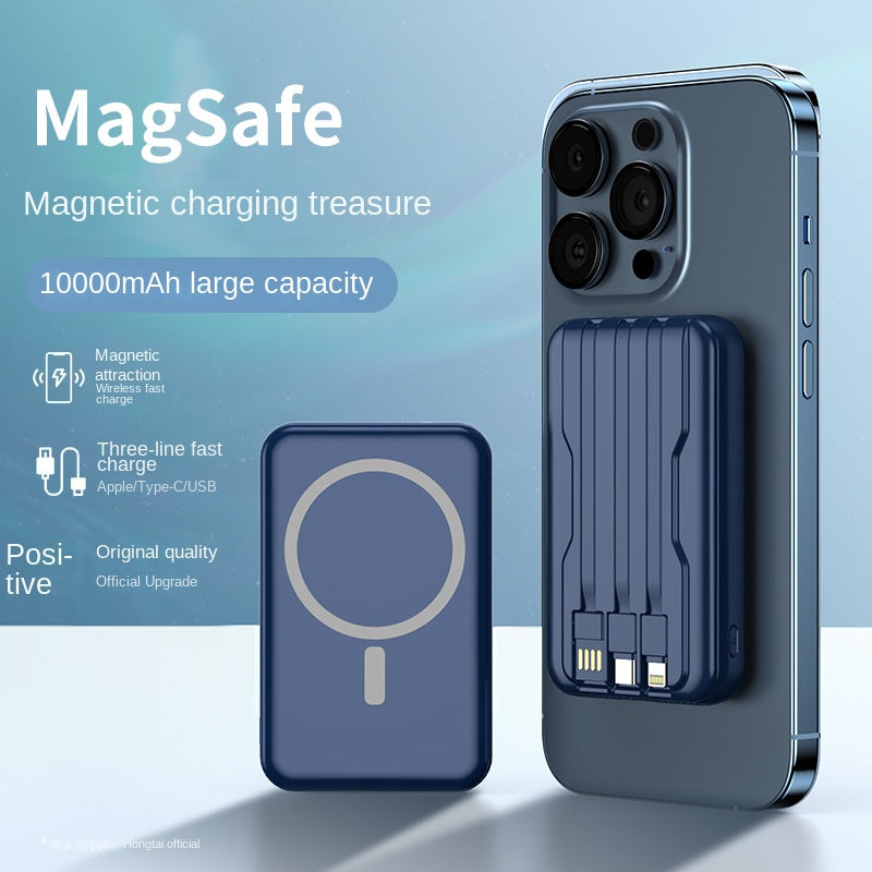 10000mAh Portable Magnetic Power Bank Wireless Charger