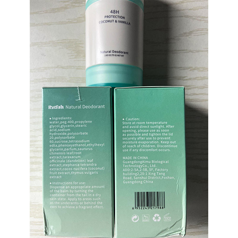 2PCS RVTFSH Deodorant | ExtraStrength Natural Deodorant For Women&amp; Men | Aluminum Free Coconut &amp; Vanilla And Lavender &amp; Rose 2.65 0z. Body Care Cosmetic Deodorant