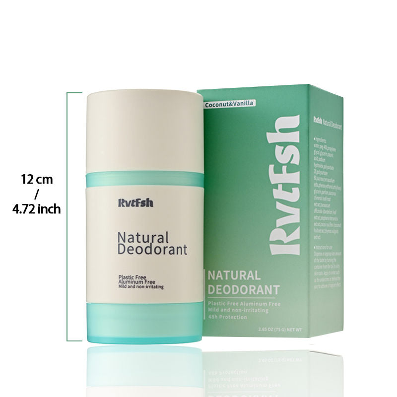 2PCS RVTFSH Deodorant | ExtraStrength Natural Deodorant For Women&amp; Men | Aluminum Free Coconut &amp; Vanilla And Lavender &amp; Rose 2.65 0z. Body Care Cosmetic Deodorant