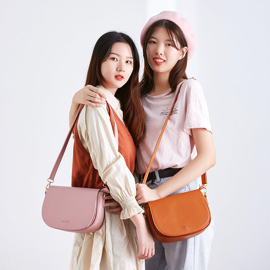 Spring Shoulder Messenger Bag Fashionable Simple Niche Design PU Korean Style Underarm Bag Women&#039;s Messenger Bag