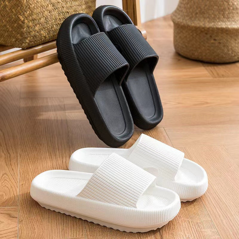 3.2cm Feeling Thick-soled Sandals And Slippers For Women Summer New Couple EVA Home Elevated Soft-soled Bathroom Men&#039;s Shoes