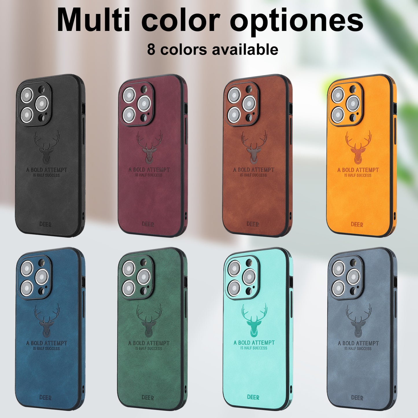 Suitable For IPhone14ProMax Deer Head Mobile Phone Case IP15 Magnetic Phone Case MagSafe Apple Magnetic Suction