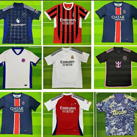 Real Madrid Jersey Paris Barcelona Chelsea Portugal Dortmund Inter Senna Atletico AC Football Uniform