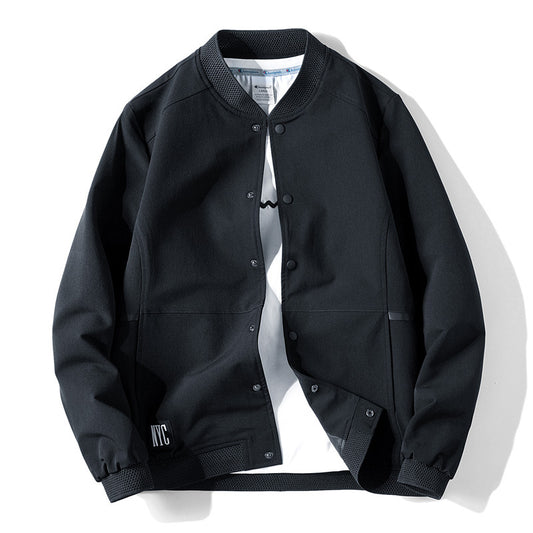 2021 New Autumn Jacket Men&#039;s Short Autumn Baseball Collar Men&#039;s Stand Collar Top Spring And Autumn Middle-aged Dad Coat