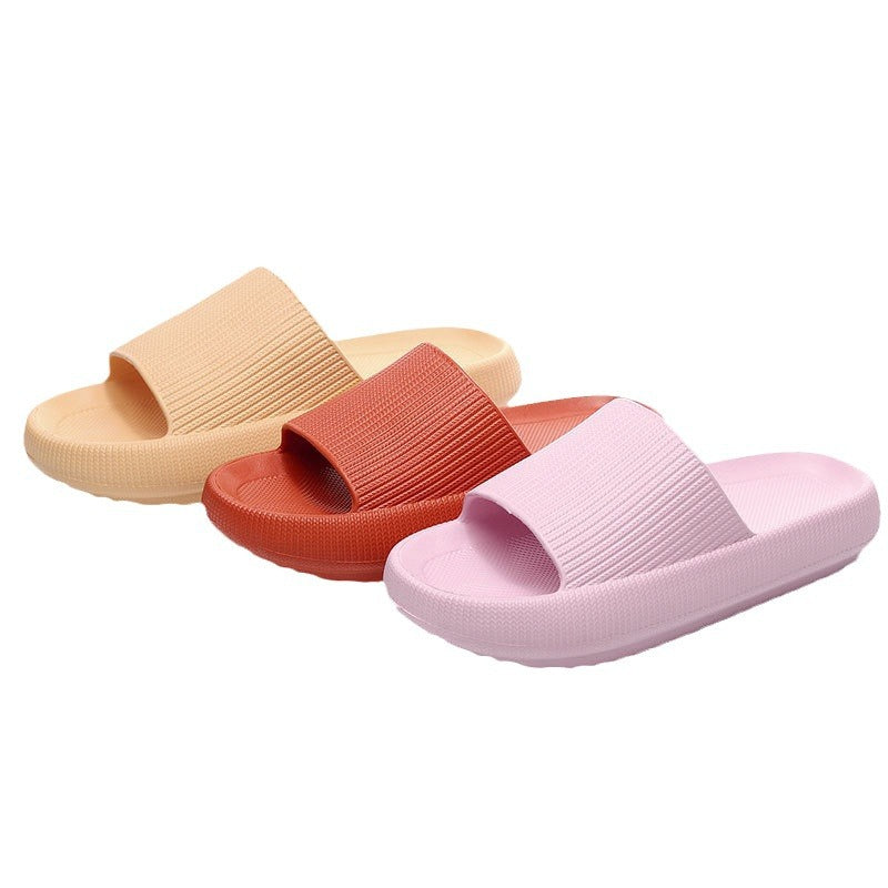 3.2cm Feeling Thick-soled Sandals And Slippers For Women Summer New Couple EVA Home Elevated Soft-soled Bathroom Men&#039;s Shoes