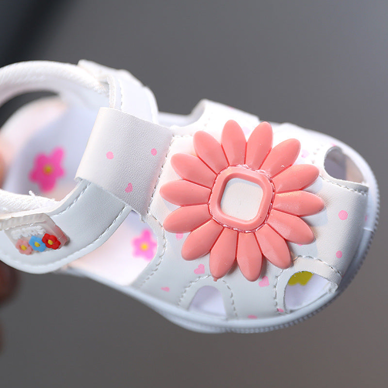 Summer Baby Girl Princess Shoes 1 One 3 Years Old Girl Sandals Children Soft Bottom Toddler Shoes Baby Non-slip Call Shoes