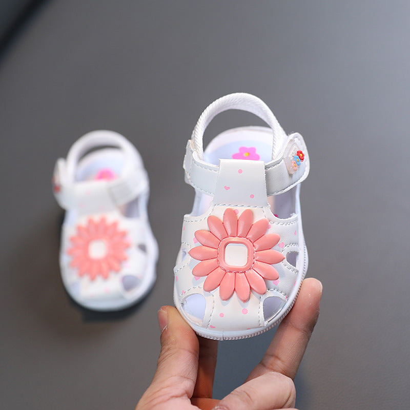Summer Baby Girl Princess Shoes 1 One 3 Years Old Girl Sandals Children Soft Bottom Toddler Shoes Baby Non-slip Call Shoes