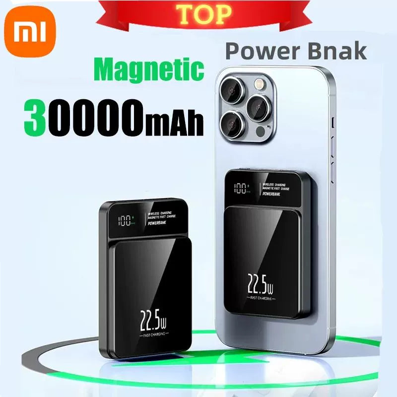 20000mAh Magnetic Qi Wireless Charger Power Bank 22.5W Mini