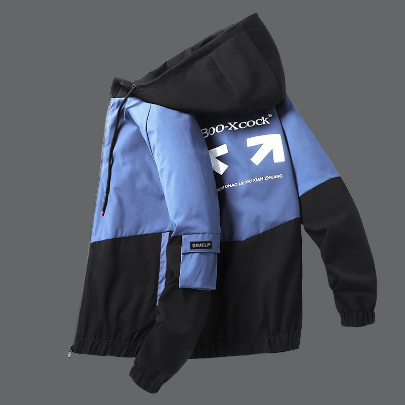 2022 Spring and Autumn New Korean Fashion Trend Slim Jacket Men&#039;s Casual Hooded Top