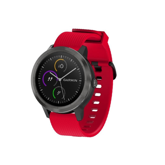 Suitable For Garmin Vivoactive3 Hr Silicone Strap Garmin Vivomove Hr Black Buckle Sports