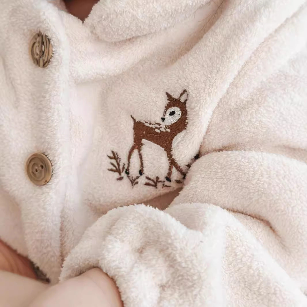 New Product Danish Children&#039;s Home Clothes Thickened Cotton-padded Clothes Set Autumn And Winter Baby Warm Cotton-padded Coat Fleece Girls&#039; Set