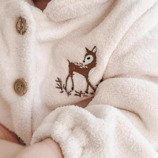 New Product Danish Children&#039;s Home Clothes Thickened Cotton-padded Clothes Set Autumn And Winter Baby Warm Cotton-padded Coat Fleece Girls&#039; Set