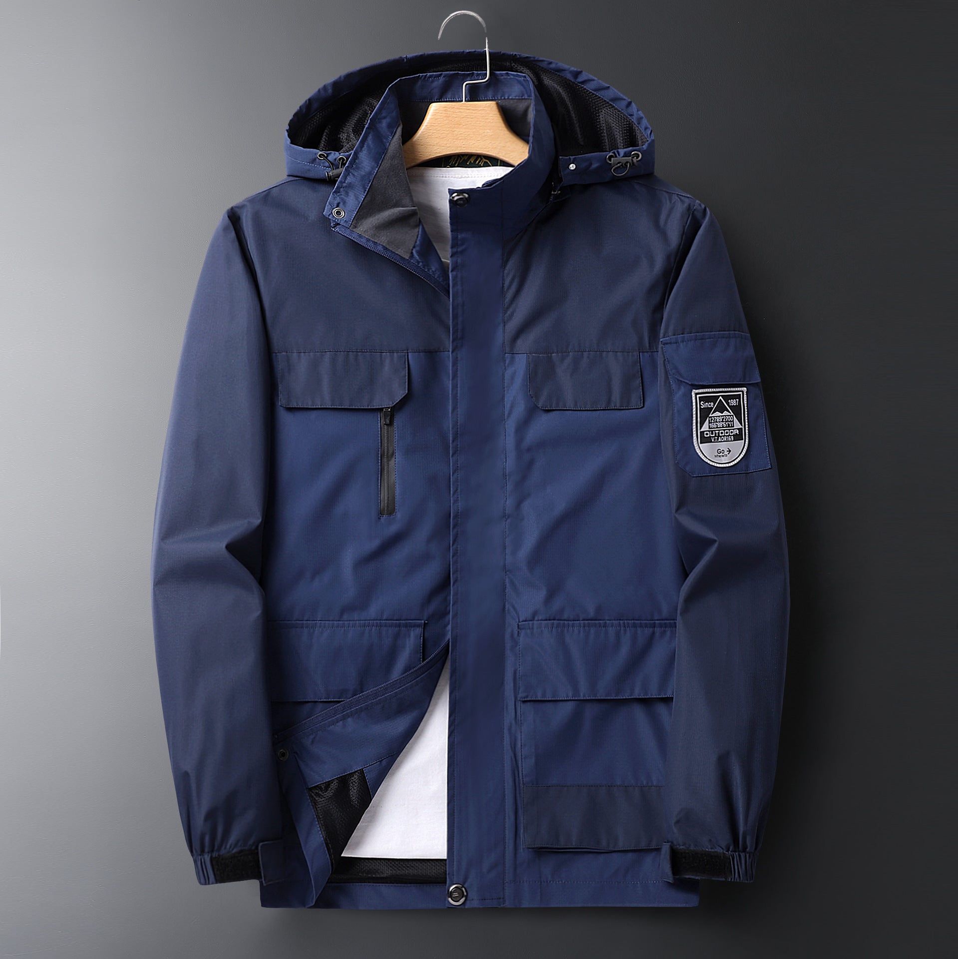 New Outdoor Windproof And Rainproof Thin Section Inner Warm And Breathable Jacket Men&#039;s Mountaineering Clothing Cycling Clothing Overalls Men