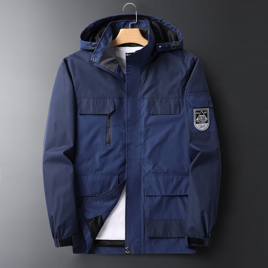 New Outdoor Windproof And Rainproof Thin Section Inner Warm And Breathable Jacket Men&#039;s Mountaineering Clothing Cycling Clothing Overalls Men